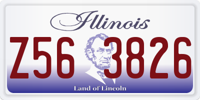 IL license plate Z563826