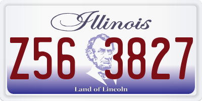 IL license plate Z563827