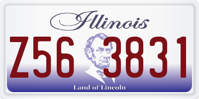 IL license plate Z563831