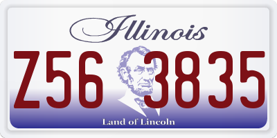 IL license plate Z563835