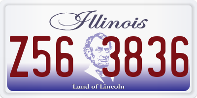 IL license plate Z563836