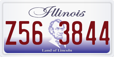 IL license plate Z563844