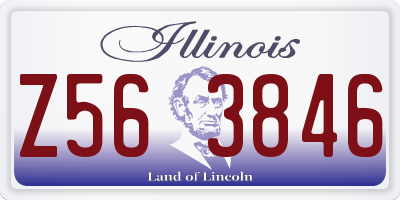IL license plate Z563846