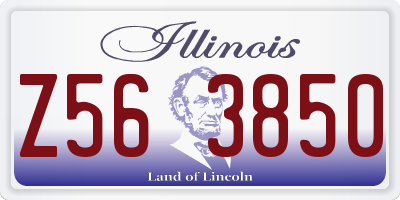 IL license plate Z563850
