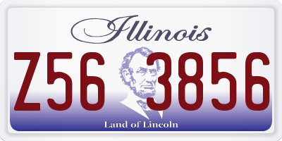 IL license plate Z563856