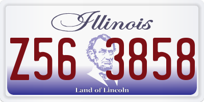 IL license plate Z563858