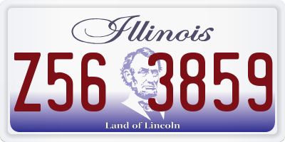 IL license plate Z563859