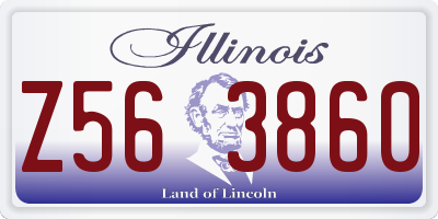 IL license plate Z563860