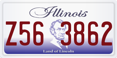 IL license plate Z563862