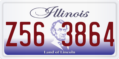 IL license plate Z563864