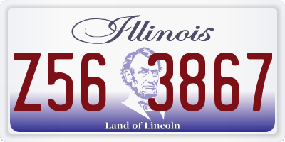 IL license plate Z563867