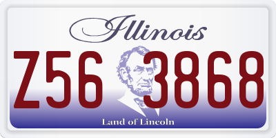 IL license plate Z563868