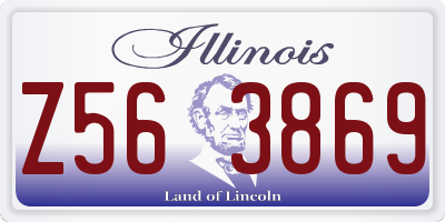 IL license plate Z563869