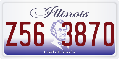 IL license plate Z563870