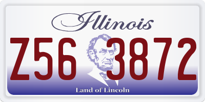 IL license plate Z563872