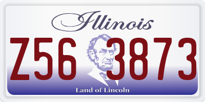 IL license plate Z563873