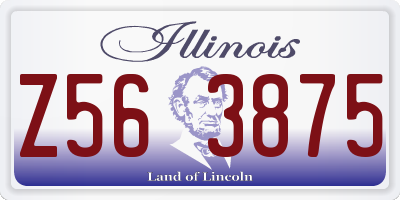 IL license plate Z563875