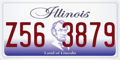 IL license plate Z563879