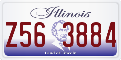 IL license plate Z563884