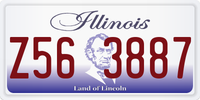 IL license plate Z563887