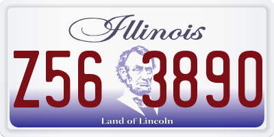IL license plate Z563890