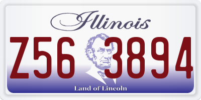 IL license plate Z563894