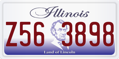 IL license plate Z563898