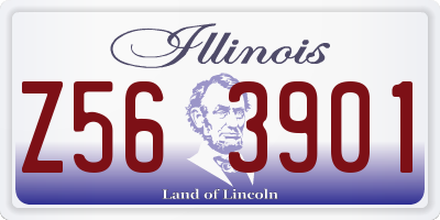 IL license plate Z563901