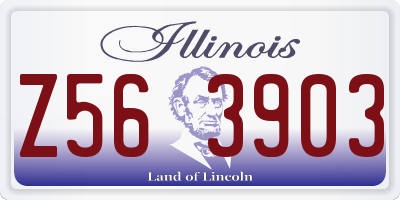 IL license plate Z563903