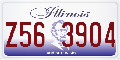 IL license plate Z563904
