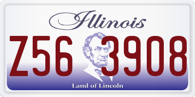 IL license plate Z563908