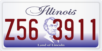 IL license plate Z563911