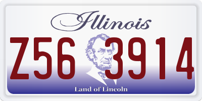 IL license plate Z563914