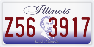 IL license plate Z563917