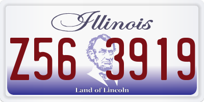 IL license plate Z563919