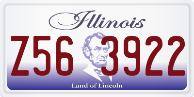 IL license plate Z563922