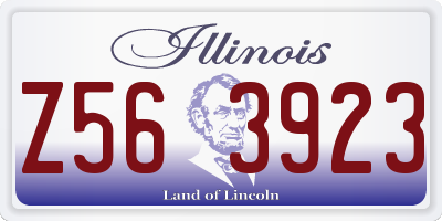 IL license plate Z563923