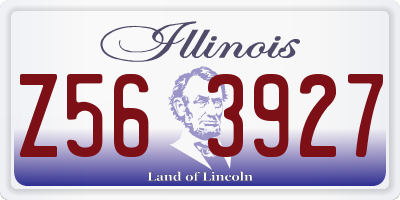 IL license plate Z563927