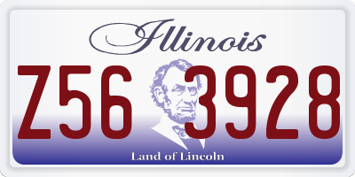 IL license plate Z563928
