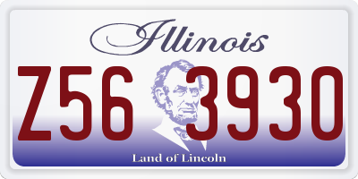 IL license plate Z563930