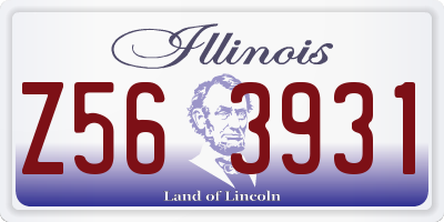 IL license plate Z563931