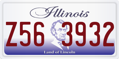 IL license plate Z563932