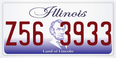 IL license plate Z563933