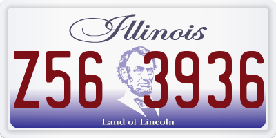 IL license plate Z563936