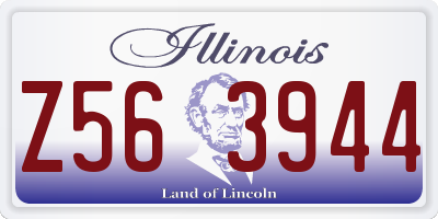 IL license plate Z563944