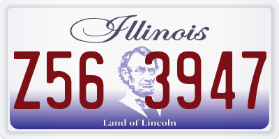 IL license plate Z563947