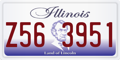 IL license plate Z563951