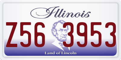 IL license plate Z563953