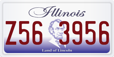 IL license plate Z563956