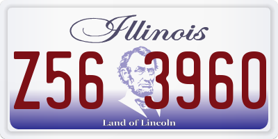 IL license plate Z563960